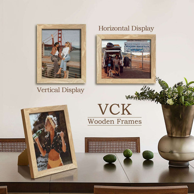 Poster Frame  Nature Wood With Stand Table Frame